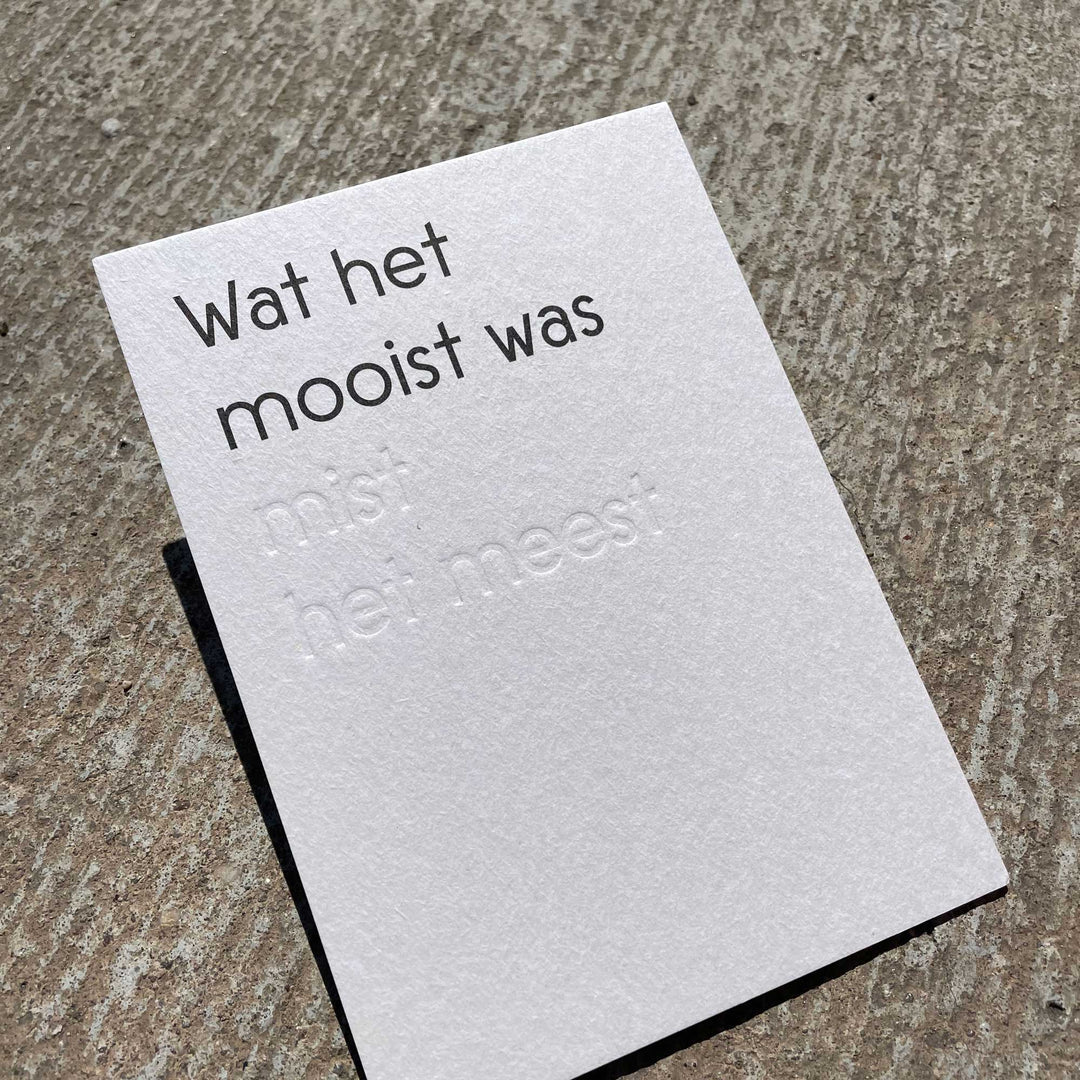 Moois mist het meest