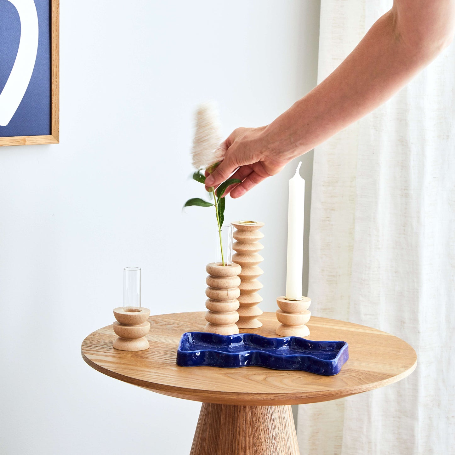 Vaasje hout totem kort nr° 4