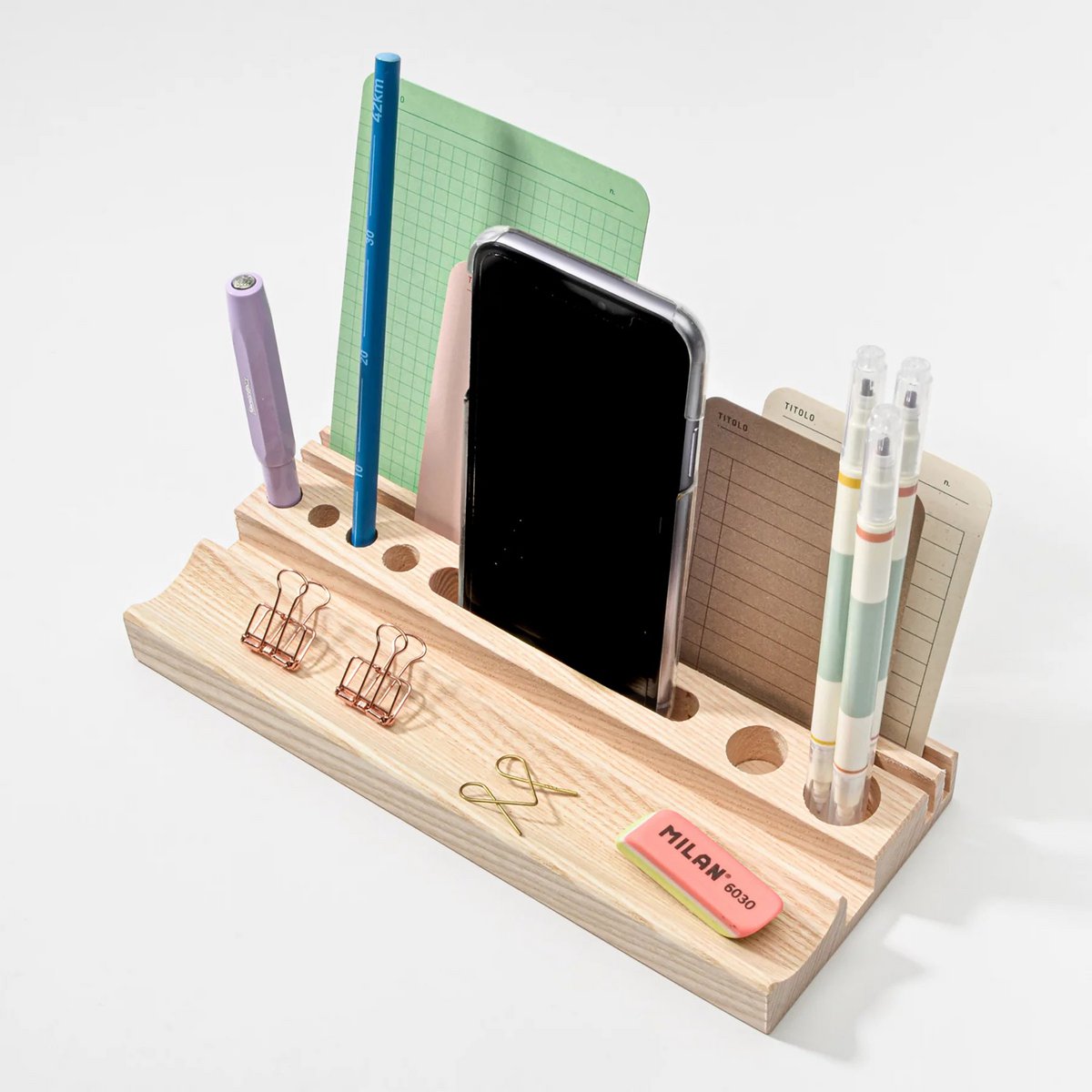 Houten bureau-organizer (small of large)