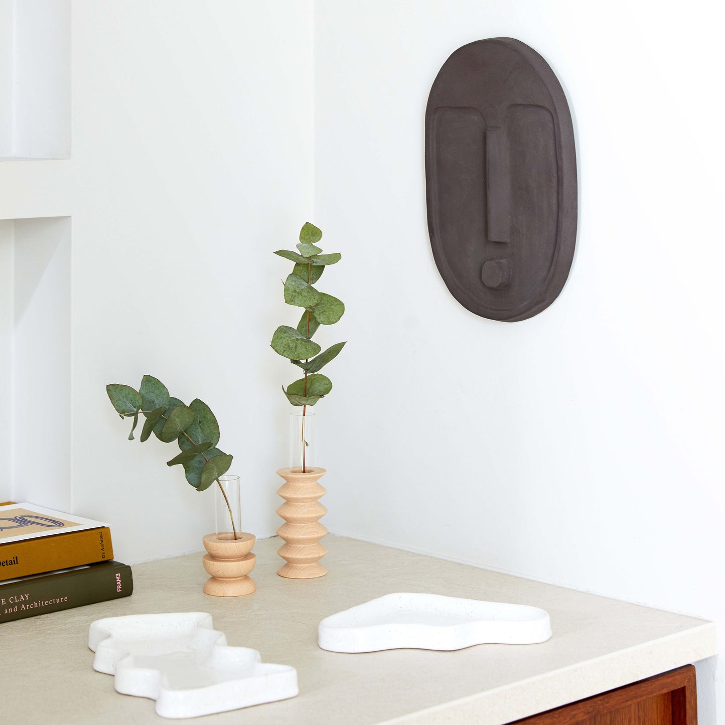 Keramische Wave Tray - Rechthoek White