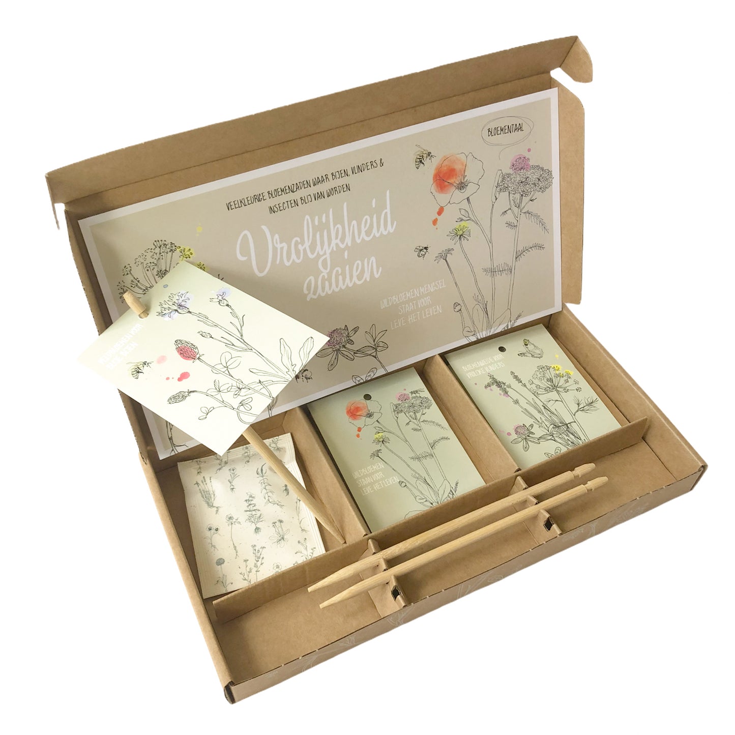 Cadeaudoosje 'Vrolijkheid zaaien'