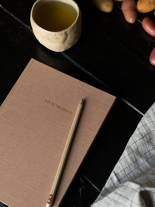 Notebook - linnen - cashew