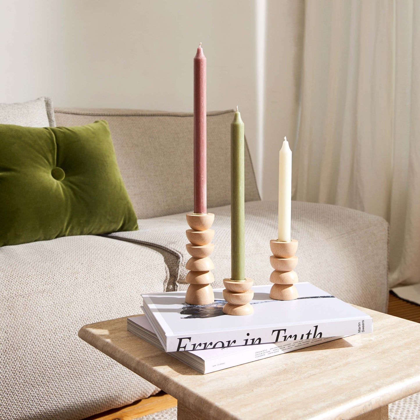 Kandelaar hout totem medium nr° 4