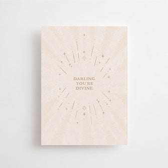 Postkaart 'Darling you're divine'