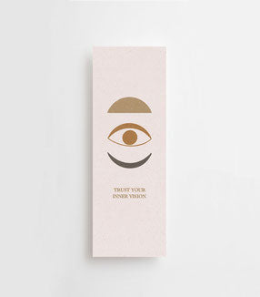 Kaartje/bladwijzer 'Trust your inner vision'