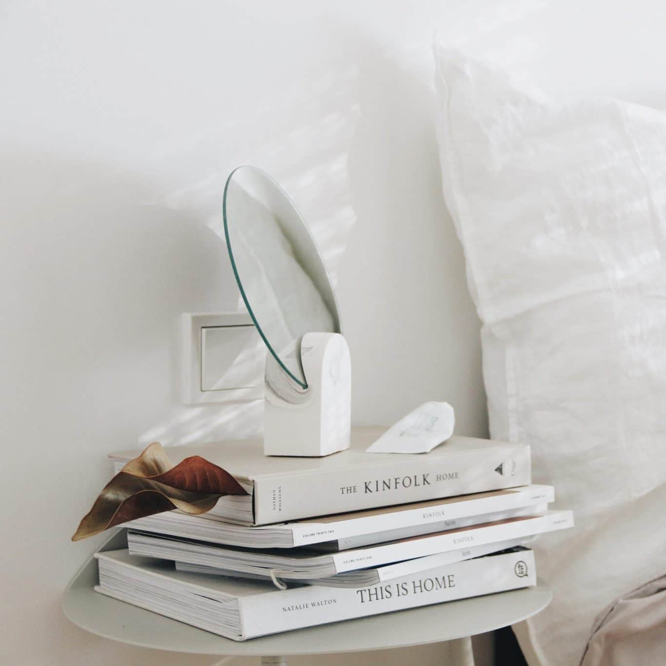 Archie Mirror - Marble White
