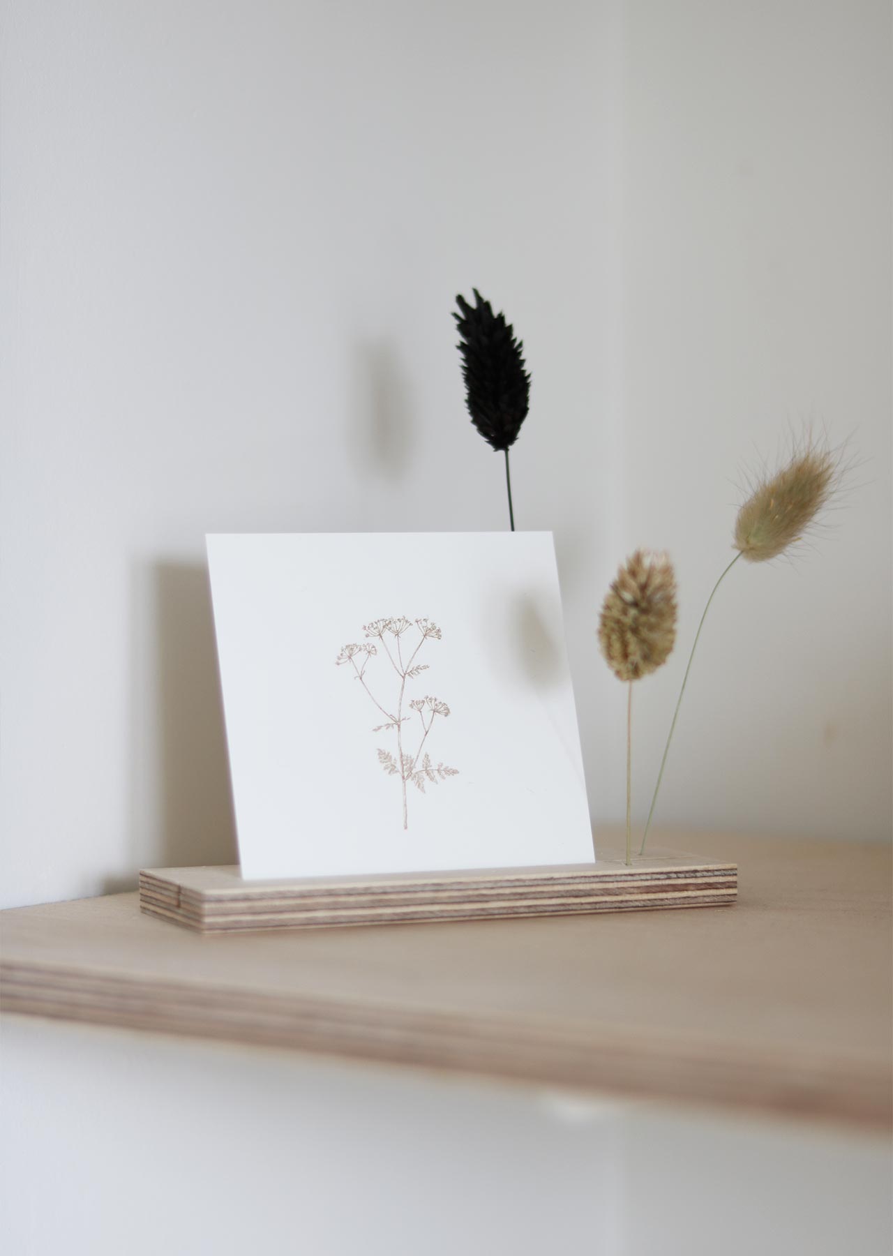 Kaarthouder - medium + bloemen