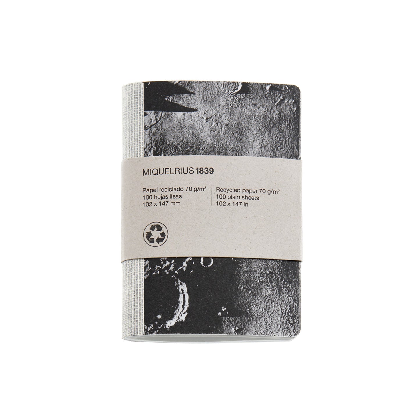 Recycled notebook 'Moon' - A6 & A5