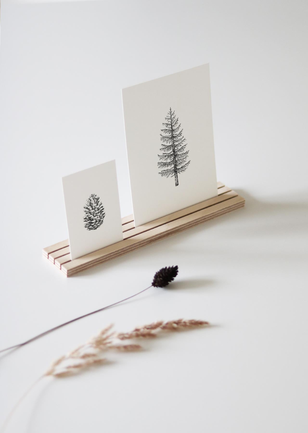 minikaartje/cadeaulabel 'dennenappel'