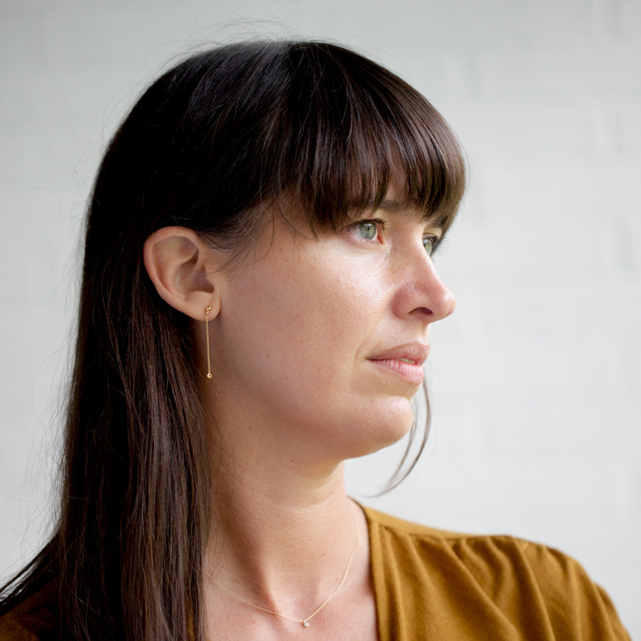 'Poolster' oorbellen