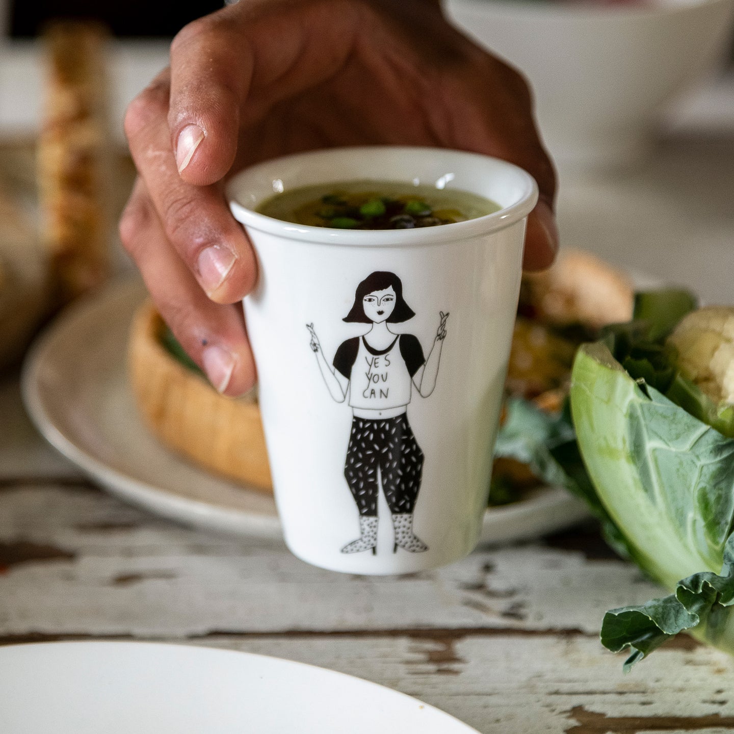 Beker 'Yes you can' - Helen B.