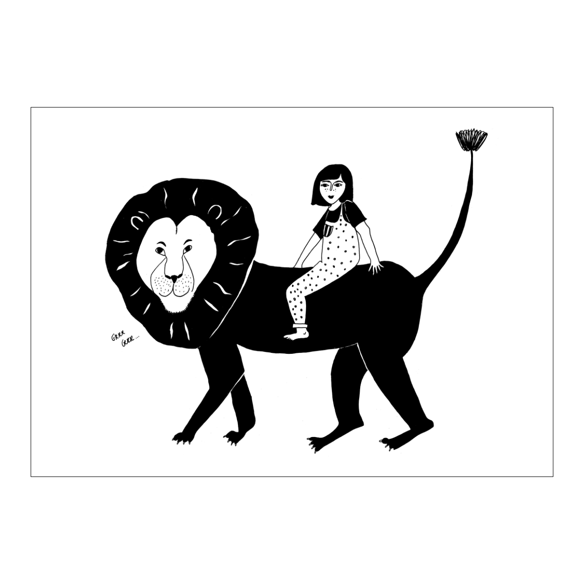 Postkaart 'Big lion' - Helen B.