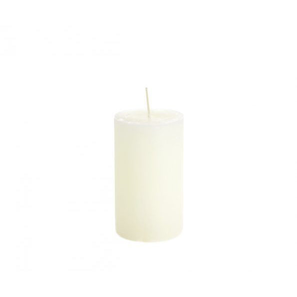 Stompe kaars - 7 cm x 13,5 cm - off white