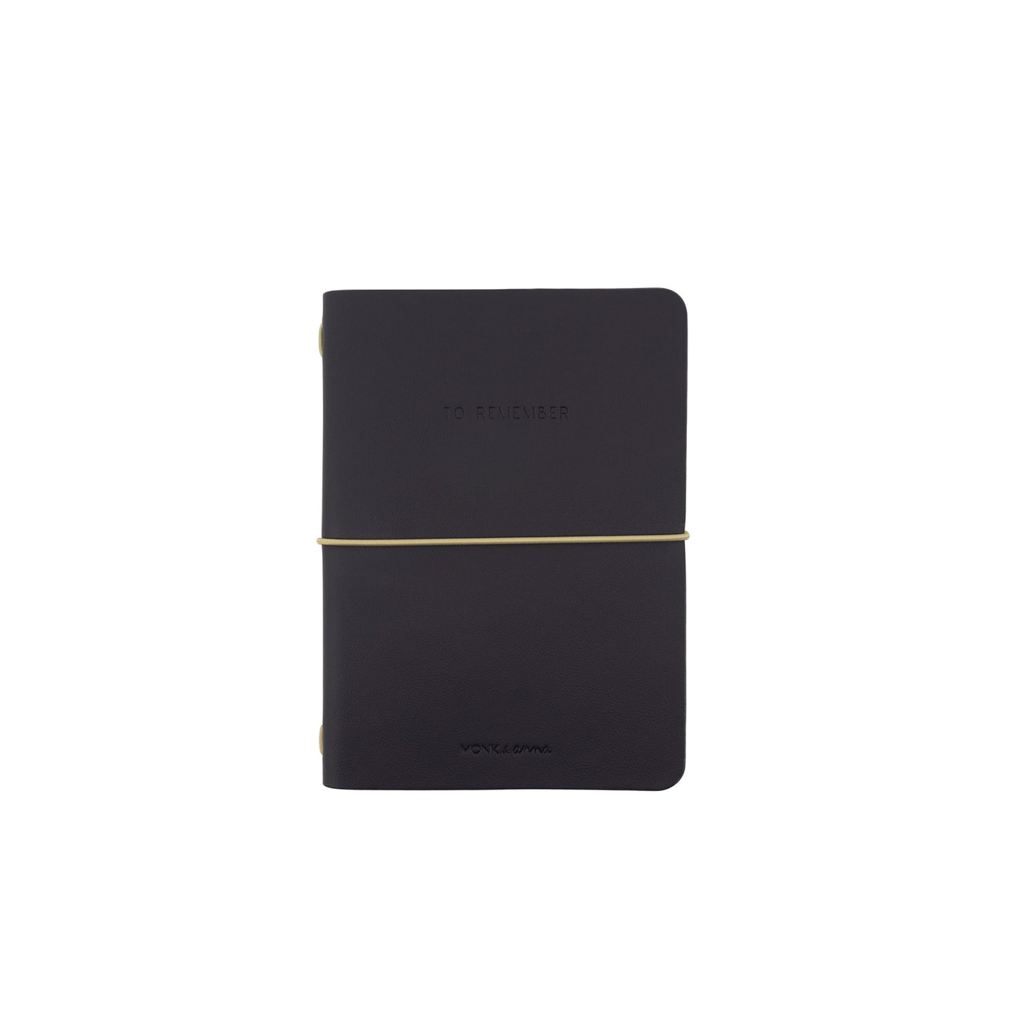 Notebook - vegan leer - midnight/donkerblauw