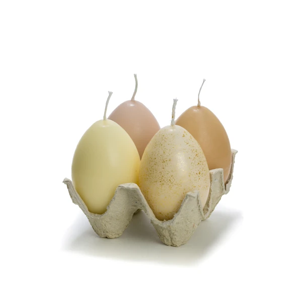 Paaseieren in tray (4 stuks) - Goud of brons