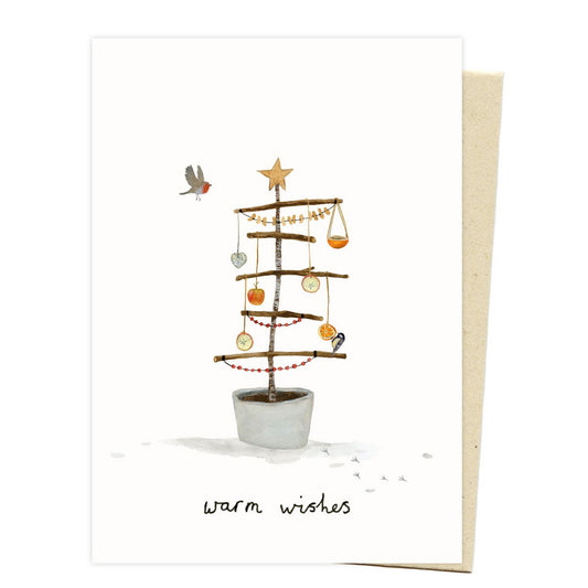 Kerstkaart 'Vogelfeest'