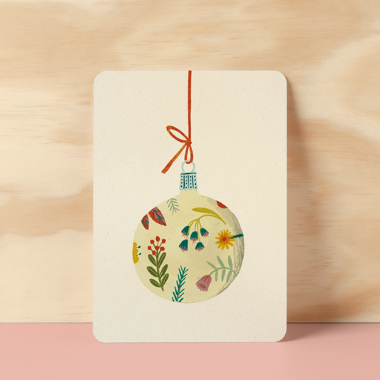 Postkaart  'Flowery Bauble'