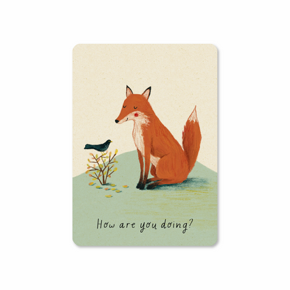 Postkaart  'How are you doing?'