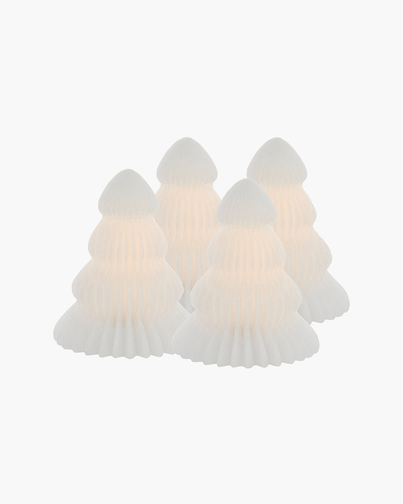 Claire mini dennenboompjes, 4 stuks (7 cm)