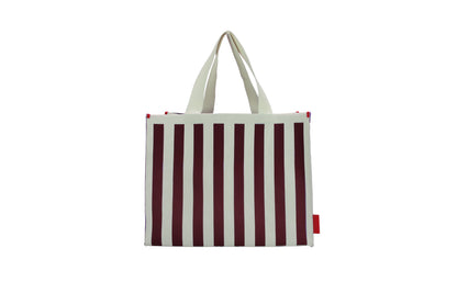 shopper | knitted stripes | mist + fig