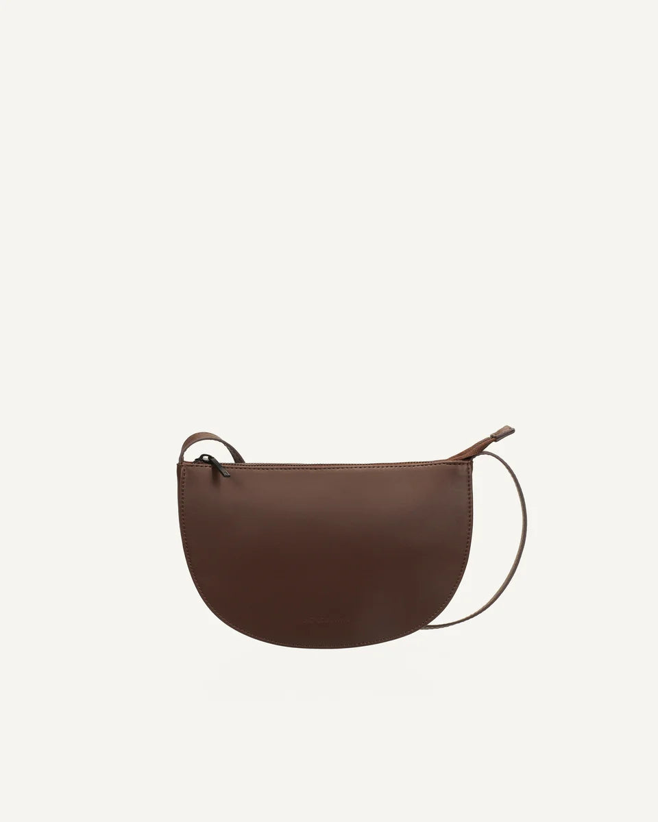Farou - Half moon bag - darkwood