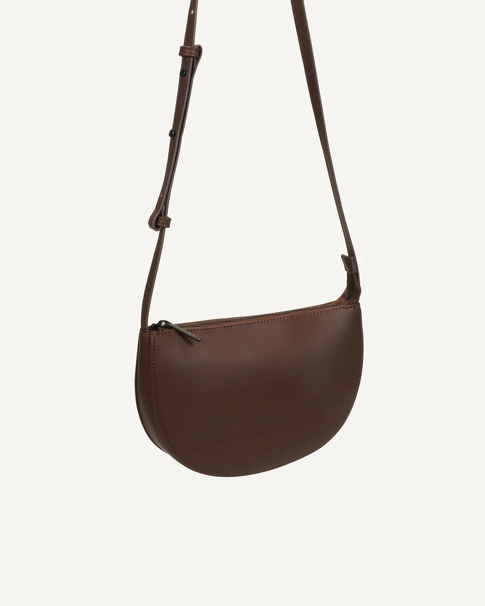 Farou - Half moon bag - darkwood