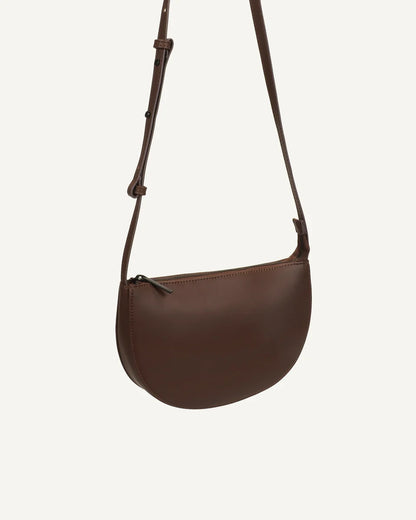 Farou - Half moon bag - darkwood