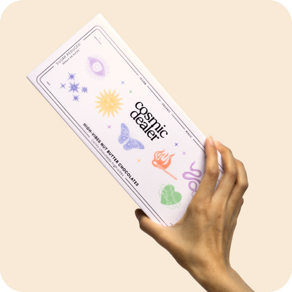 Doos met 7 stuks notenboterchocolaatjes  (bestsellersmaken)- Chakra-doos