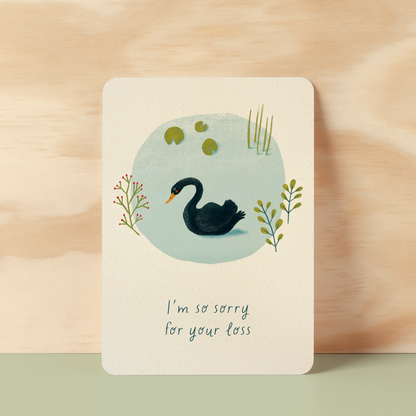 Postkaart  'Sorry for your loss'