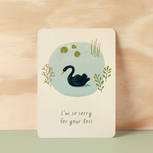 Postkaart  'Sorry for your loss'