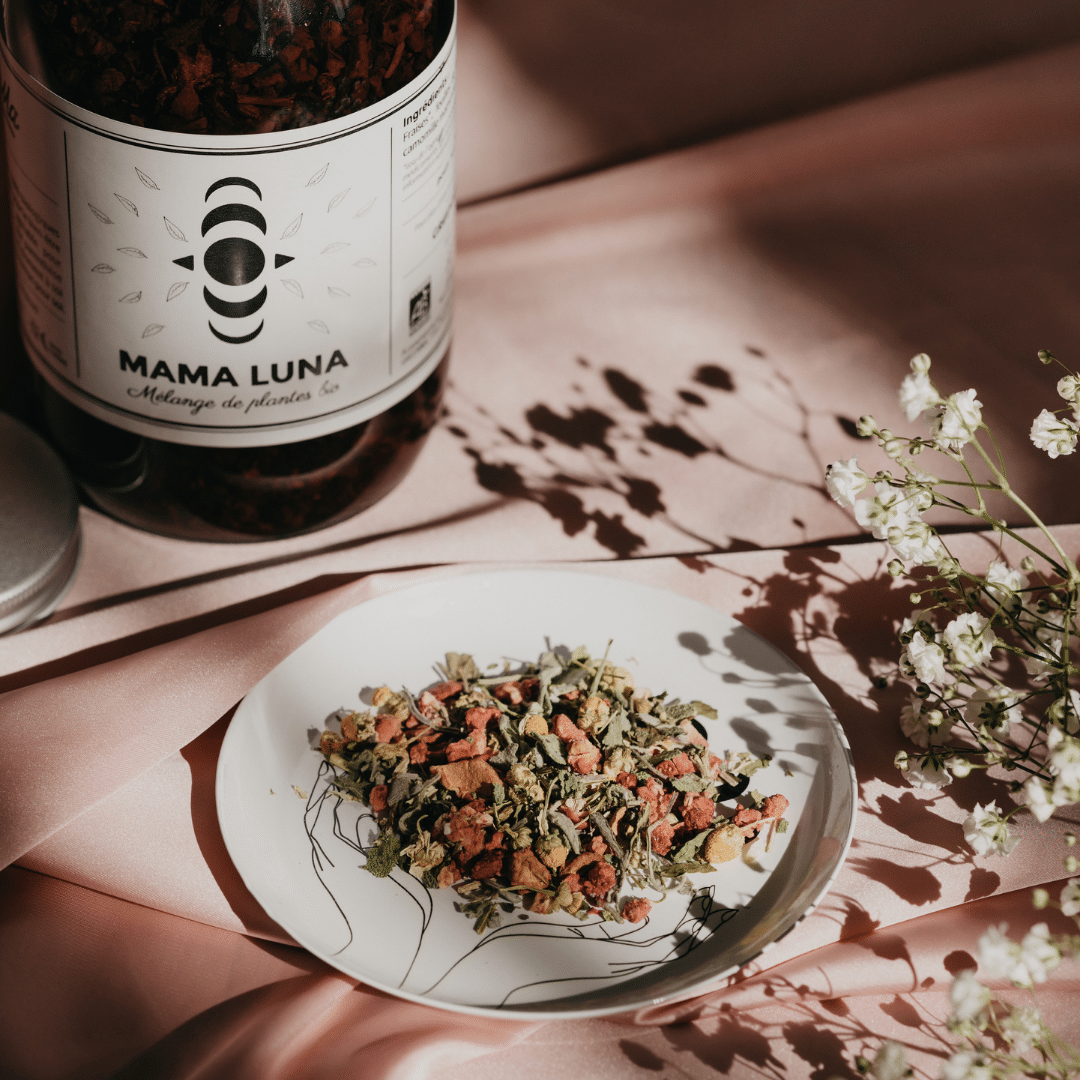 'Mama Luna' thee in een grote glazen pot - bio