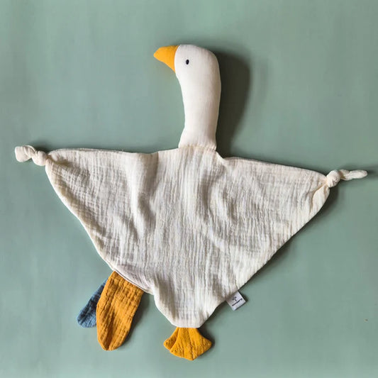 Zachte hydrofiele knuffel Gans - wit