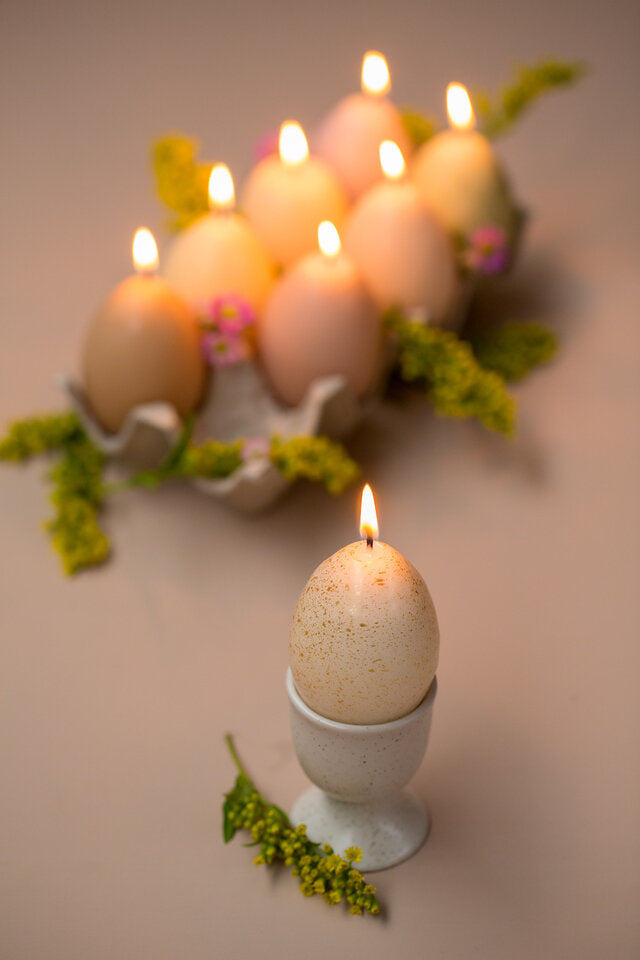 Paaseieren in tray (4 stuks) - Goud of brons