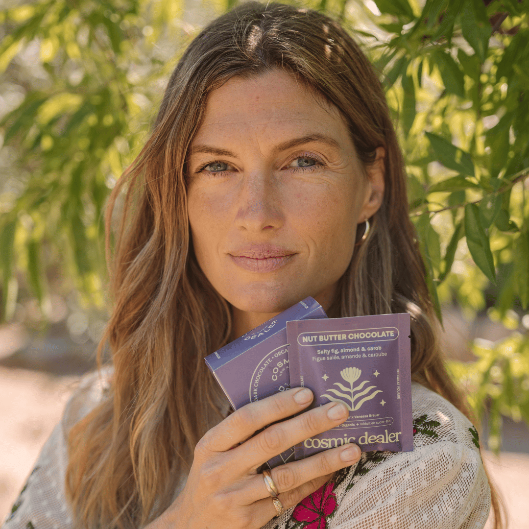 Chocolade met zoute vijgen en geroosterde amandelen