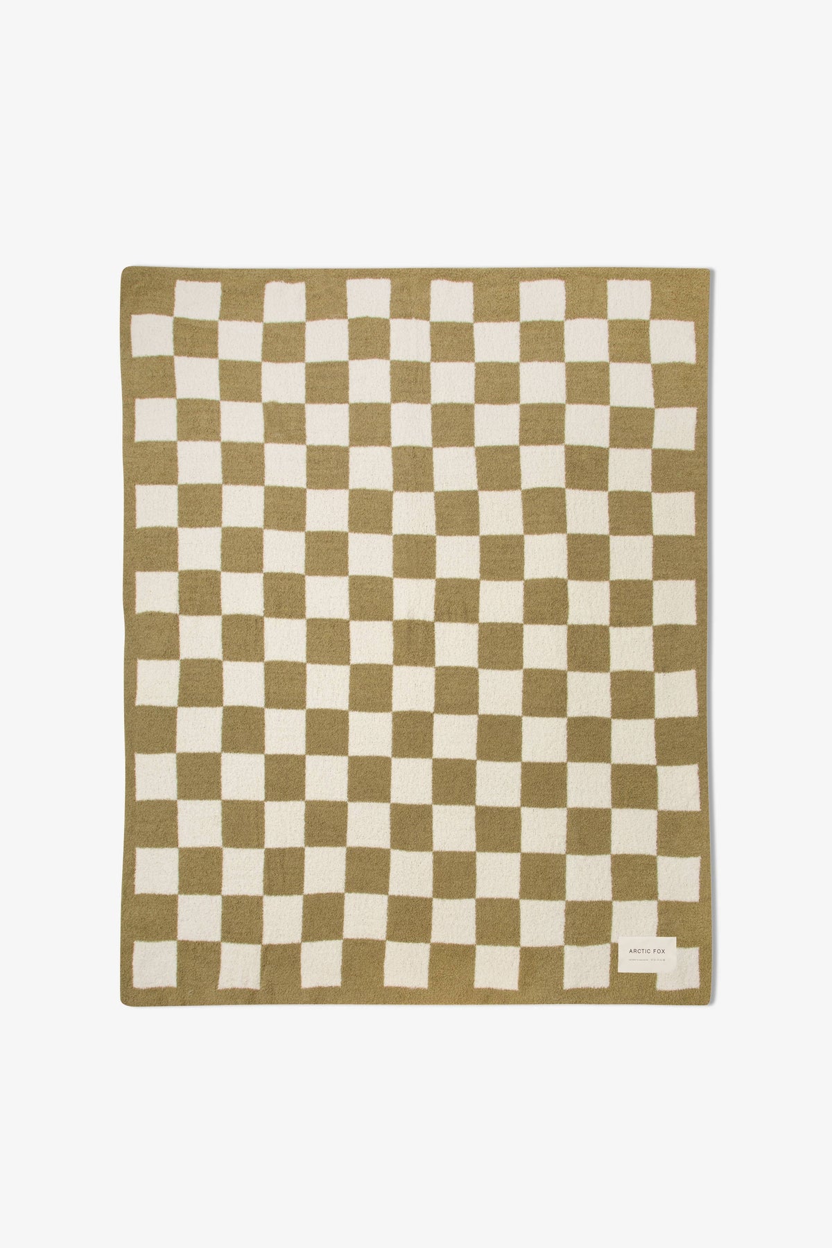 De Teddyplaid - 100% gerecycled - Kaki geruit