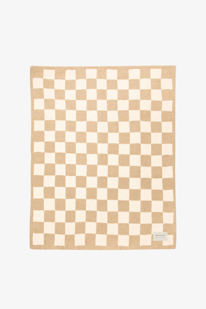 De Teddy Plaid - 100% gerecycled - Beige ruit