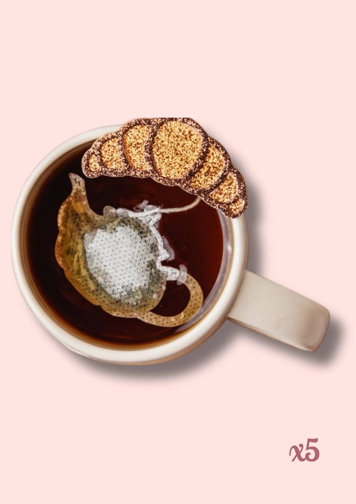 Biologische theezakjes in de vorm van een theepot - Rooibos Cinnamonroll - 5 stuks