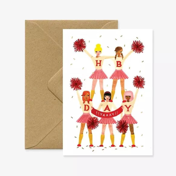 Postkaart 'Cheerleaders'