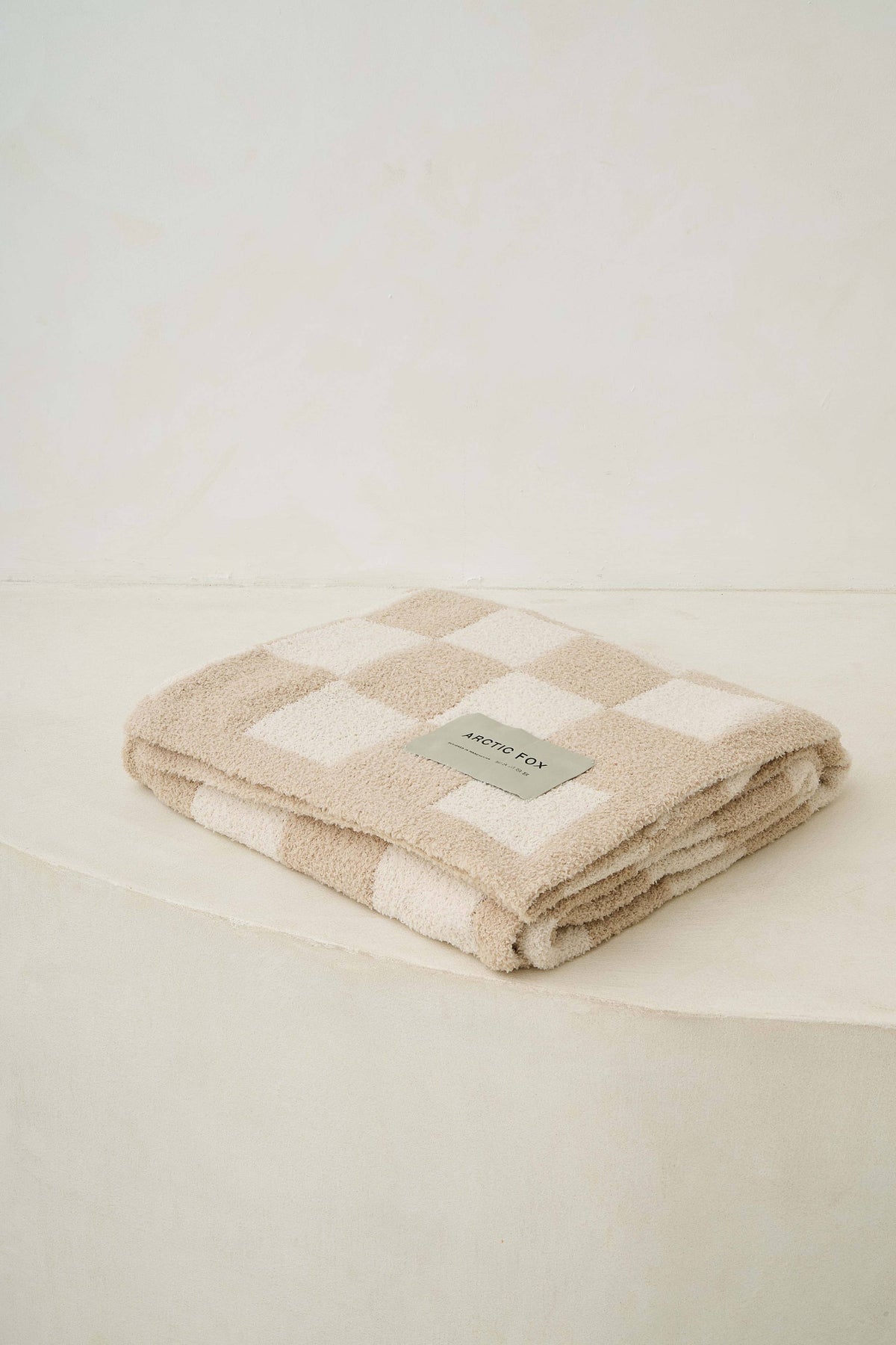 De Teddy Plaid - 100% gerecycled - Beige ruit