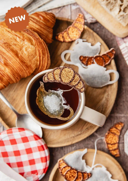 Biologische theezakjes in de vorm van een theepot - Rooibos Cinnamonroll - 5 stuks