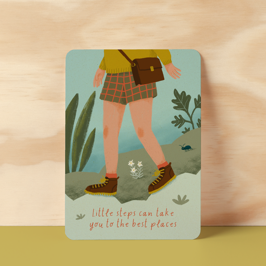 Postkaart  'Little steps'
