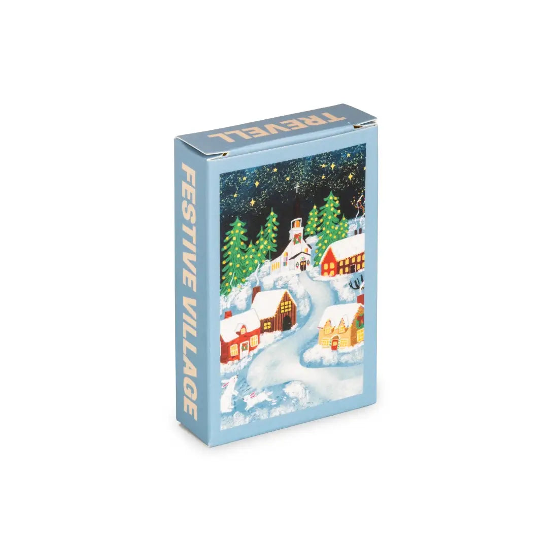 Mini puzzel feestelijk dorp - Trevell - 99 stukjes