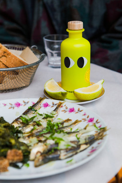 Extra vierge olijfolie met citroen