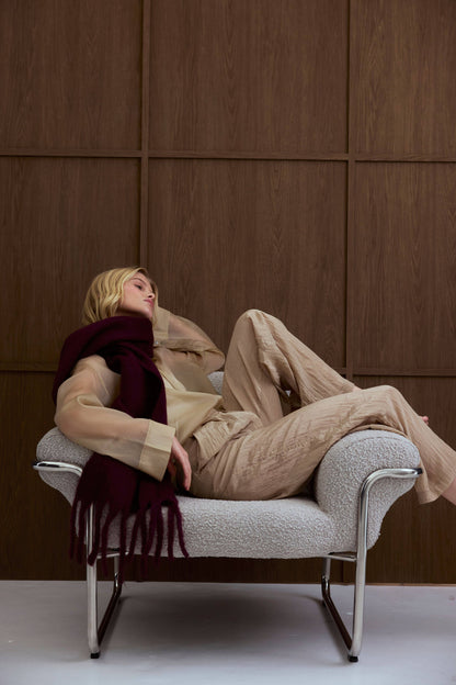 De Stockholm Sjaal - 100% Gerecycled - Kers