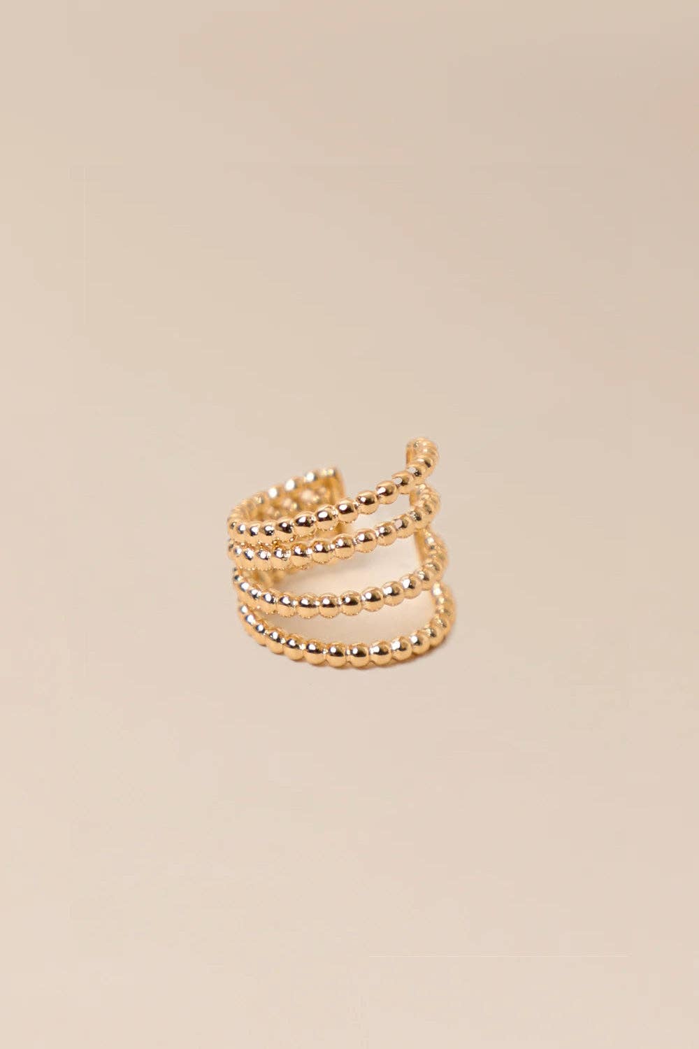 'Nisrine' earcuff met 4 kralenranken