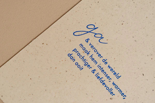 Woordkaart 'Ga en verover de wereld'