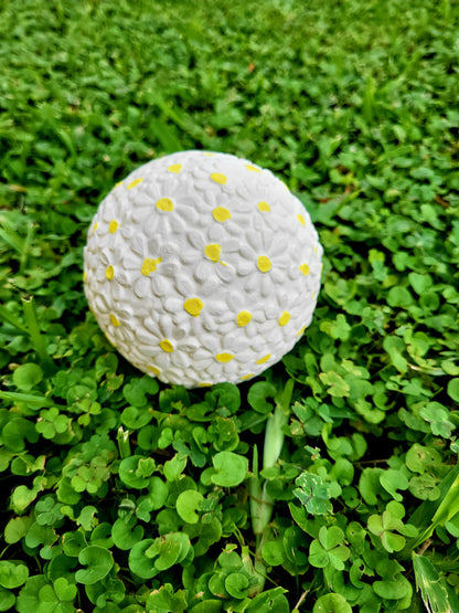 Sensory rubberen bal met bloemetjes