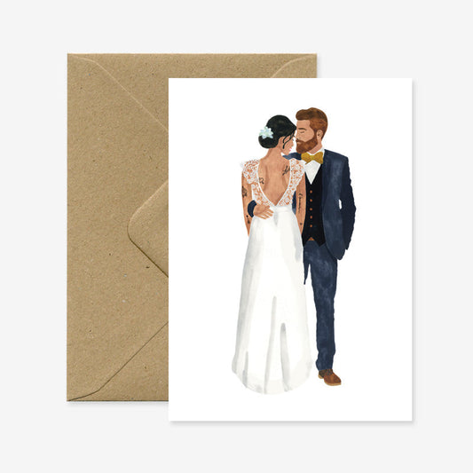Postkaart 'Married lovers