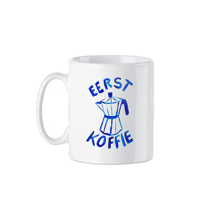 mok 'Eerst koffie'