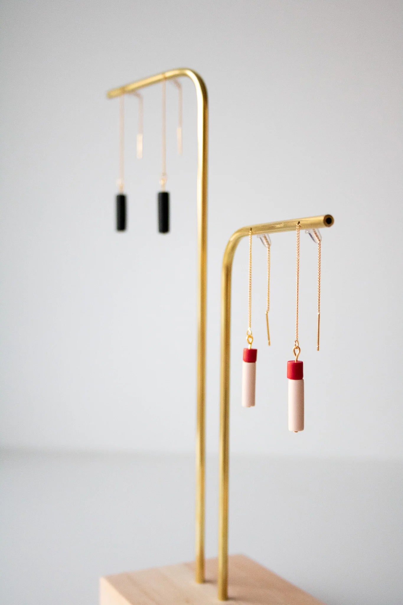 Mona duo | Oorbellen - almond peach